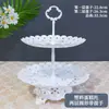 Arranjo de Aniversário Decorações de Mesa de Sobremesas Prateleira de Exibição de Casamento Europeu Mesa de Frutas Bandeja de Plástico para Bolo Suporte para Lanches