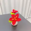 Planta Mini Maceta de Flor de Lirio Tejida a Crochet con Hilo Hecha a Mano Transfronteriza, Decoración de Escritorio de Casa Coche Regalo, Planta Artificial en Maceta