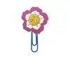 [Serie de flores] linda flor pegamento flexible de PVC accesorio estudiantil decoración para paper clip marcapáginas venta al por mayor