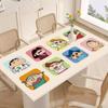 Crayon Pequeno Nova Refeição Desenho Animado Toalha de Mesa de Couro Dupla Face Impermeável e à Prova de Óleo à Prova de Sujeira Tapete para Mesa de Centro Tapete Protetor de Mesa