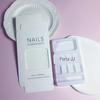 Use unha kit cola Jelly Glue pequeno esfregar tira areia pequena vara de madeira álcool algodão peça de cinco peças conjunto produto acabado atacado
