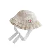 Sombrero de Verano Fino Transpirable con Protección Solar Qiunan para Niñas Sombrero de Palacio para Bebé Sombrero de Pescador para Bebé
