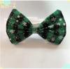 Nueva Fábrica en stock Transfronterizo Mascota Navidad Corbata Lazo Corbata de Lazo Velcro Perro Británico Guapo Collar de Perro Copo de Nieve