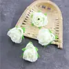 Flores de simulación capullos de té pequeños flores pequeñas cabezas de flores bodas flores artificiales flores de seda hecho a mano DIY flores decorativas cortinas de cuentas cuentas de hilo