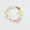 Pulsera de Cerámica de Jingdezhen, Regalo de Estilo Chino Tradicional, Tejida a Mano, Fresca y Versátil para Niñas, Nueva Pulsera de Hilo de Cerámica Estilo Chino