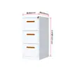 Gabinete de Archivo Colgante A4 de Oficina Cajón Gabinete Archivo de Contratos Documentos Gabinete de Múltiples Cajones con Cerradura Gabinete de Almacenamiento Debajo del Escritorio Gabinete Bajo