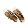 Zapatos Casuales de Velcro 2026 Nuevos Versátiles Zapatos Sucios Envejecidos de Cera de Aceite Punta Redonda Aumento Oculto de Altura Zapatos de Tabla Casuales Mujer