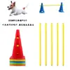 Accesorios para Competición de Entrenamiento de Agility Canino Postes de Salto Vallas Aros Suministros para Mascotas Agility Canino Equipo de Entrenamiento para Perros