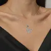 Popular Collar de Corazón Incrustado con Diamantes Estilo Europeo y Americano para Mujer, Cadena para Clavícula de Circonita en Forma de Corazón, Joyería Versátil de Moda de Lujo Sutil de Nicho