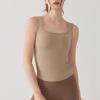 Chaleco de yoga de primavera y verano para mujer, de una pieza, con copa fija y tirantes anchos, para correr, fitness, ropa exterior, top deportivo
