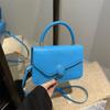Bolsa feminina para deslocamento diário 2024 inverno novo all-match ins popular este ano bolsa quadrada pequena de cor sólida coreana bolsa feminina