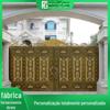 Casa Personalizada Retrô Novo Estilo Alumínio Art Gate Novo Estilo Chinês Arte de Alumínio Porta do Pátio Elétrico Traduzível Split Gate