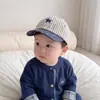 Gorro para bebé para primavera y otoño, gorra de béisbol linda estilo coreano para bebés y niños pequeños, sombrero para protección solar y contra el viento para exteriores