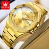 Oulisi Calendário Duplo Masculino Luminoso Estilo Coreano Versátil Moda Relógio de Pulso Masculino Relógio Masculino de Quartzo Relógio de Quartzo Transfronteiriço