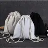 Bolsa de lona blanca bolsa de mano entrenamiento academia de repaso bolsa de mano en blanco personalizada bolsa de tela diy estudiante sentido de último año