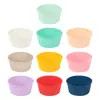 Forminhas de Silicone para Bolo 8cm Tamanho Pequeno Seguras para Forno Forminhas de Muffin Reutilizáveis Moldes para Bolo no Vapor