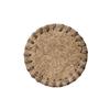 Alfombrilla de té de palma de coco natural, alfombrilla tejida de cuero hecha a mano para levantar la espuma de la tetera, posavasos aislante del calor para tetera y taza de té, repuestos para ceremonia del té Kung Fu