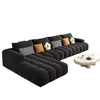 Chaise plissada minimalista estilo italiano sofá de tecido moderno e moderno para sala de estar em casa, adequado para vários tamanhos de espaços, sofá nórdico com combinação de canto