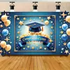 Decoración de Fiesta de Graduación para Invitados Nuevos en Amazon Transfronterizo Atmósfera Fondo para Fotos Cortina Tapiz Tela de Fondo