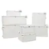 Caja Plegable de Almacenamiento Transparente Mate de PP Impermeable a Prueba de Humedad Caja Organizadora de Ropa Artículos Varios Colchas Armario Almacenamiento de Escritorio