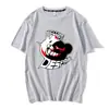 Teoría de la bala rueda de bala rota juego de baile anime periférico levanta la mano oso sonrisa oso manga corta principal camiseta de algodón verano
