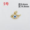 Conservación del color Oro de 18 quilates con incrustaciones de diamantes Goteo de aceite goteando Pegamento ojos ojo del diablo colgante pequeño colgante colgante colgante accesorios diy