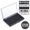 Tampón de tinta para mesa de impresión roja grande Deli, secado rápido, aceitoso, sello de grabado especial para Plaza Financiera, suministros de oficina al por mayor