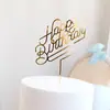 Derechos de autor transfronterizos Inglés acrílico pastel tarjeta pastel complemento Feliz cumpleaños cumpleaños cumpleaños pastel decoración