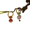 Collar Colgante de Gato Jingle de Esmalte Colorido Antiguo para Mujer, Donut de Esmalte, Cadena de Clavícula Elegante de Moda, Nuevo