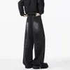 Jeans de corte limpio para hombre, estilo americano de alta calle, lavado desgastado, pantalones rectos holgados, nueva moda de primavera para hombre