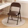 Silla Plegable para el Hogar Taburete Simple Silla con Respaldo Silla Portátil de Oficina Silla de Conferencia Silla de Computadora Silla de Comedor Silla de Dormitorio