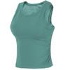 Chaleco Deportivo Transfronterizo para Mujer con Copas Integradas Verano 2024 Nueva Prenda Exterior Fitness Corto Top de Pilates