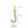 Aleación Diamante A- Z Oro Letras Inglesas Personalidad Joyería Transfronteriza Accesorios Pulsera Colgante Collar Colgante de Joyería