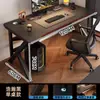 Escritorio de Computadora de Escritorio para el Hogar Simple de Fibra de Carbono Rectangular para Adultos Estudiantes Doble Uso Mesa para Dos Personas para Gaming Esports