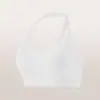 Sujetador deportivo de yoga cruzado más vendido con cuello halter y espalda descubierta para mujer, con copas fijas, que absorbe la humedad, transpirable, de secado rápido, top versátil para usar como prenda exterior.