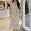 Conjunto elegante de otoño para mujer de talla grande, que reduce la edad, oculta la barriga y estiliza, conjunto de dos piezas de chaleco y falda para chicas con curvas 1.0-150kg