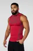 Chaleco sin mangas deportivo para correr y fitness estilo americano nuevo, con estampado, transpirable, a la moda, ajustado, top moderno para hombre
