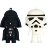 Llavero de Muñeco Samurai Blanco y Negro de Star Wars Transfronterizo PVC Pareja Exquisito Llavero de Coche Muñeco Mayoreo