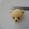Cabeza de animal de peluche 6cm cabeza de conejo rizado oso ropa de oso horquilla zapatos calcetines accesorios materia prima Accesorios Venta al por mayor