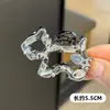 Pinza para el Cabello de Cristal Rosa de Ensueño Estilo Coreano para Mujer, Nuevo Pasador de Moda, Elegante Pinza para el Cabello para la Parte Trasera de la Cabeza, Pinza de Tiburón