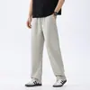Pantalones casuales para hombre 2026 verano nuevo estilo sueltos finos rectos pantalones de chándal casuales algodón