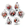 Dados de Resina Longan para D&D Producto Más Vendido en Amazon Grupo de Corredores Coc Cápsulas D20-D47