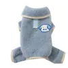Ropa de Perro de Lana de Cuatro Patas para Otoño e Invierno para Perros Pequeños y Medianos, Teddy, Bichón, Linda Ropa de Mascota Cálida de Dibujos Animados