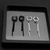Amazon Pendientes de Cadena con Borlas Estilo Unisex Sin Género Pendientes de Cadena de Acero Inoxidable Punk Venta al por Mayor