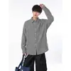 Camisa de Chenilla Pesada Nueva de Otoño 2026 para Hombre Tallas Grandes, Estilo Coreano, Elegante Camisa de Manga Larga, Chaqueta Versátil Estilo Hong Kong