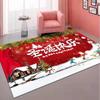 Alfombra navideña transfronteriza al por mayor de fábrica, tapete para piso de cocina, dormitorio, baño, lavable, felpudo, felpudo