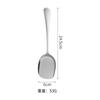 Cuchara partida de acero inoxidable espesada, cuchara de cocina occidental para el hogar, cuchara para comer sopa para niños, cuchara cuadrada, cuchara, cuchara