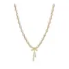 Collar de Perlas con Lazo para Mujer 2026 Nuevo de Moda Diseño de Lujo Ligero Estilo Celebridad de Internet Cadena para Clavícula Cadena de Cuello