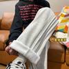Marca Moderna Estilo Americano Retro High Street Solto Macacão Reto Outono Masculino e Feminino Vibe Estilo Perna Larga Casual Moda Calças Modernas