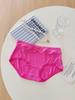 Ropa interior de modal para estudiantes de secundaria para niñas, entrepierna de doble capa antibacteriana, lazo de lunares pequeños, ropa interior triangular de alta elasticidad